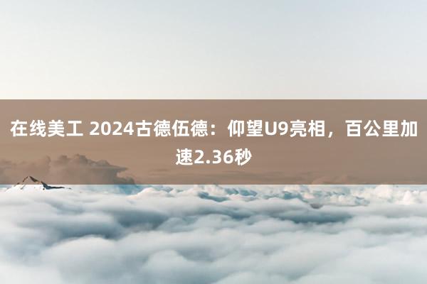 在线美工 2024古德伍德：仰望U9亮相，百公里加速2.36秒